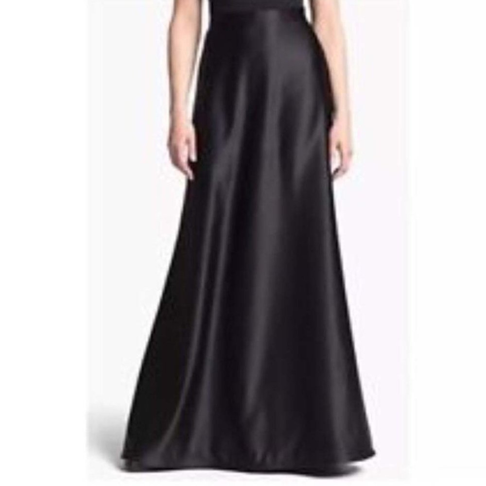 *Vintage* Tadashi Shoji Black Fishtail
 Full LengthSkirt Sz 4